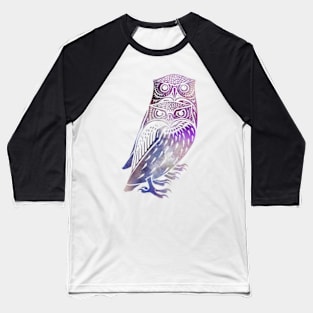 Owl Twins in Amethyst Baseball T-Shirt